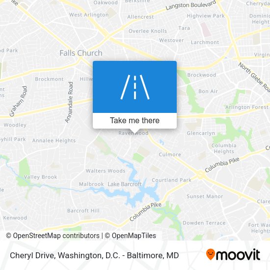 Cheryl Drive map