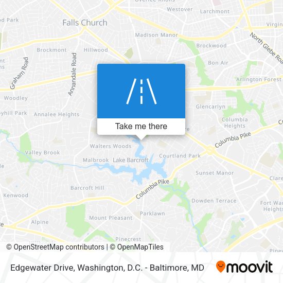 Edgewater Drive map