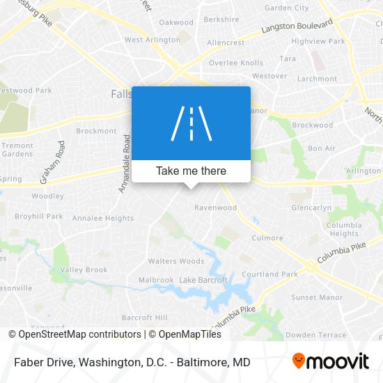 Faber Drive map