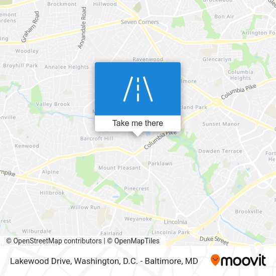 Lakewood Drive map