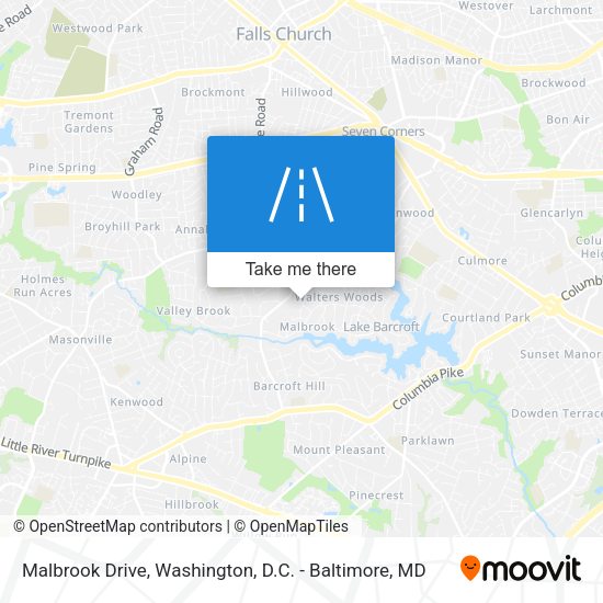 Mapa de Malbrook Drive