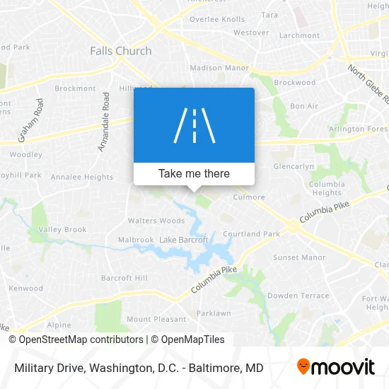 Military Drive map
