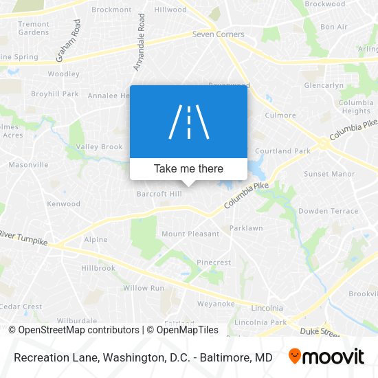 Mapa de Recreation Lane