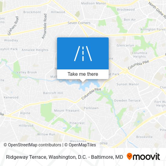 Mapa de Ridgeway Terrace