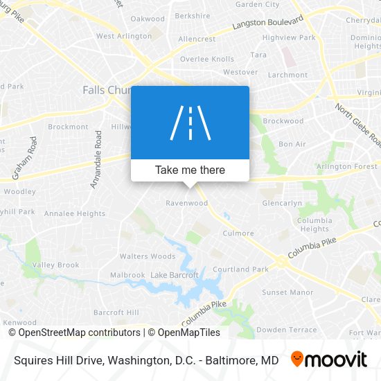 Mapa de Squires Hill Drive