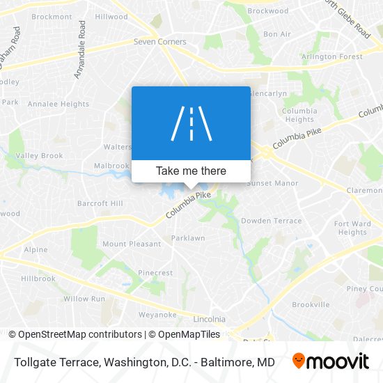 Tollgate Terrace map