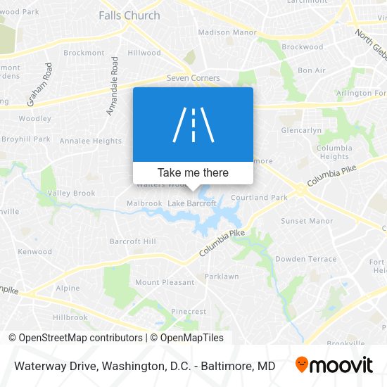 Waterway Drive map
