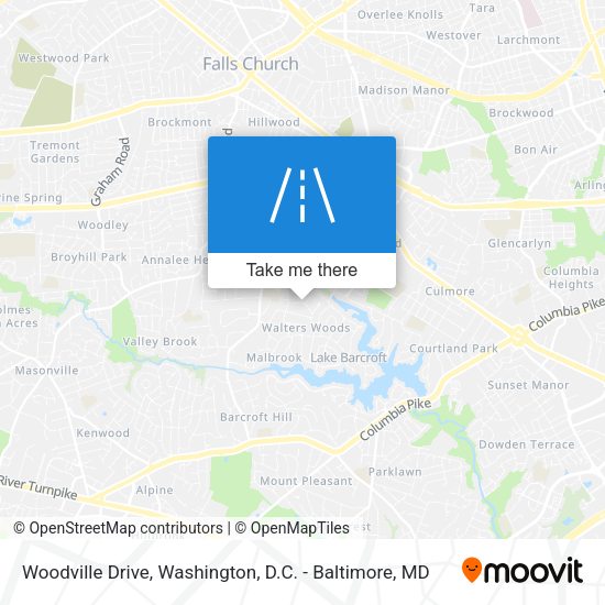 Mapa de Woodville Drive