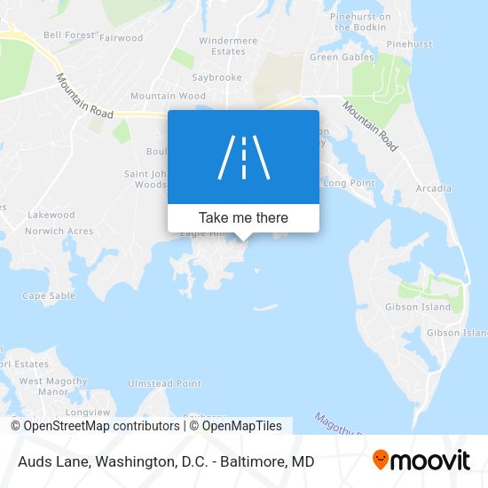 Auds Lane map
