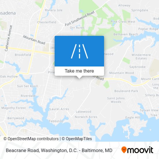Mapa de Beacrane Road