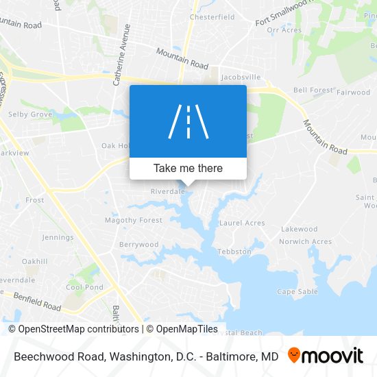 Beechwood Road map