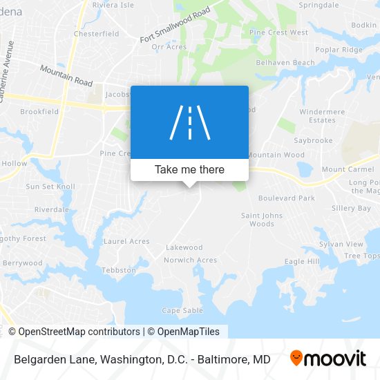 Belgarden Lane map