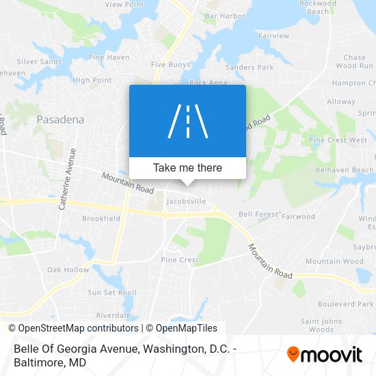 Mapa de Belle Of Georgia Avenue