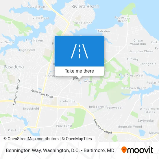 Bennington Way map