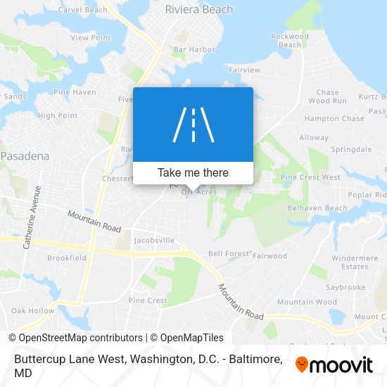Mapa de Buttercup Lane West