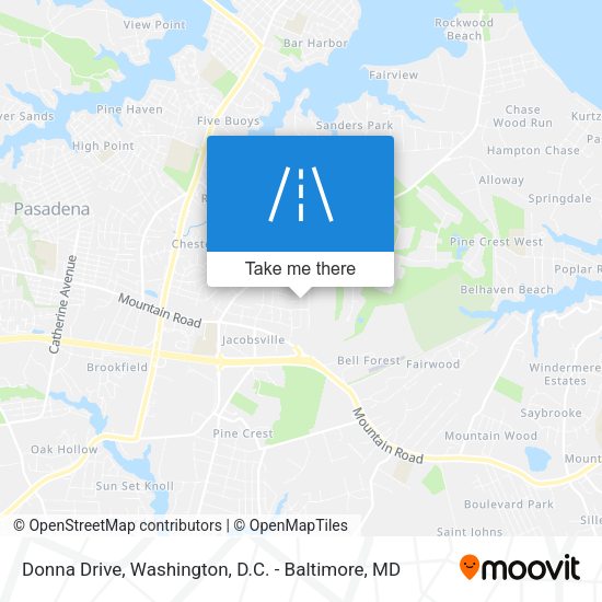 Donna Drive map