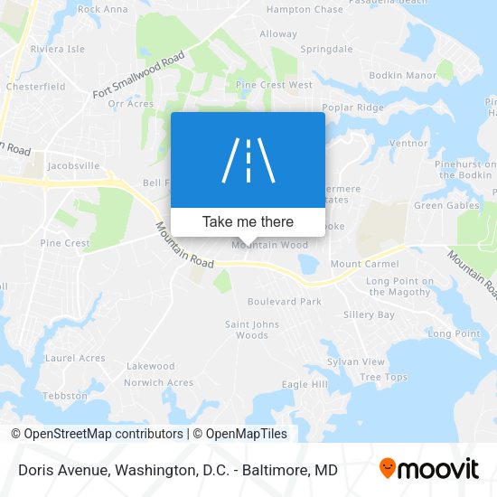 Doris Avenue map