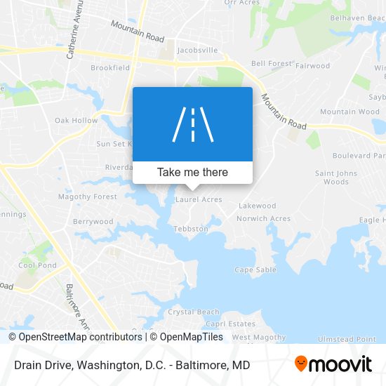 Drain Drive map