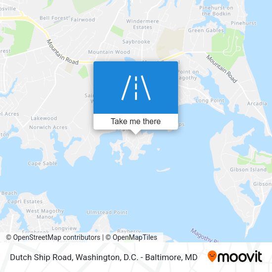 Mapa de Dutch Ship Road