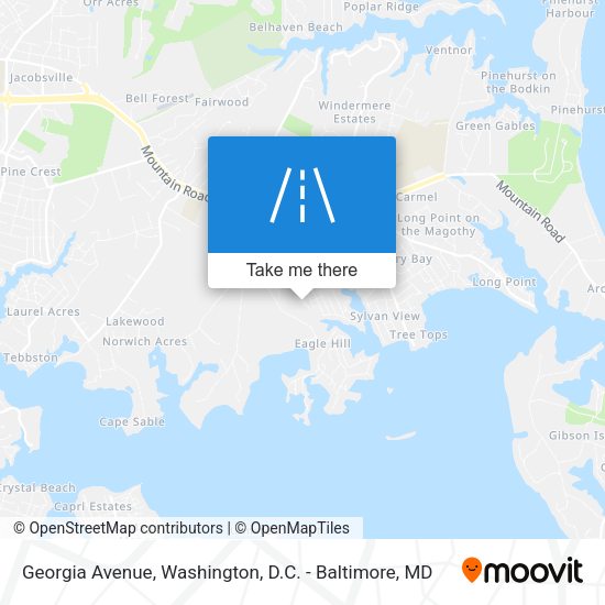 Georgia Avenue map