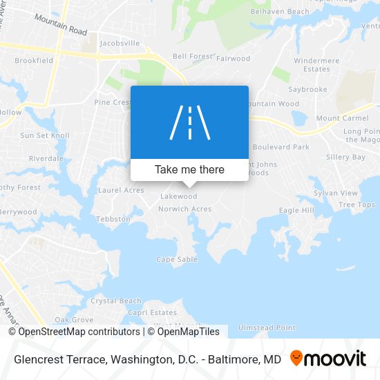 Mapa de Glencrest Terrace
