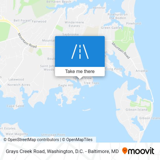 Mapa de Grays Creek Road