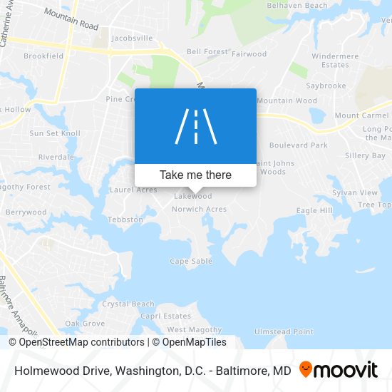 Holmewood Drive map