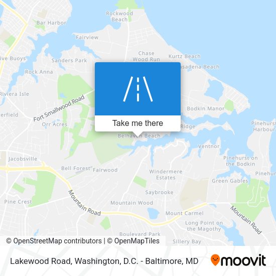 Mapa de Lakewood Road