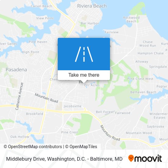 Middlebury Drive map