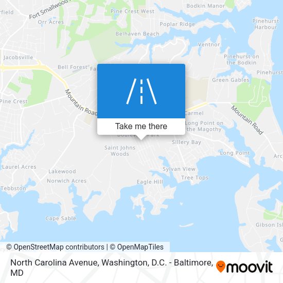 Mapa de North Carolina Avenue