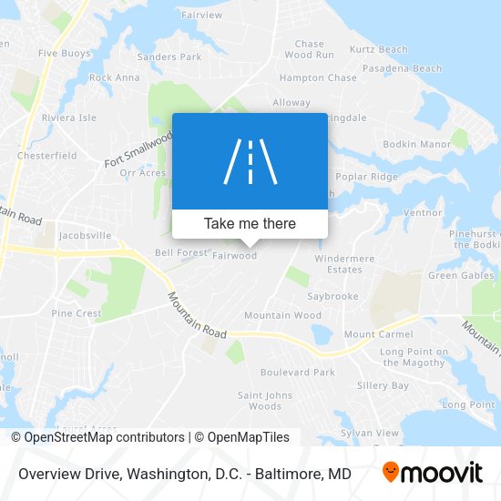 Mapa de Overview Drive