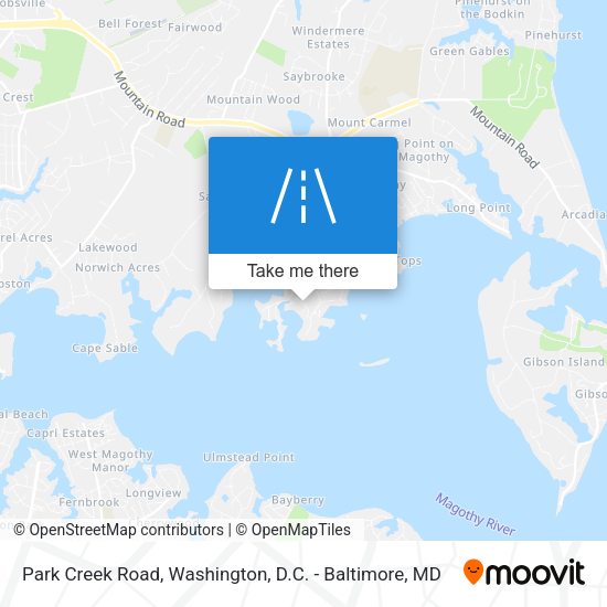 Park Creek Road map