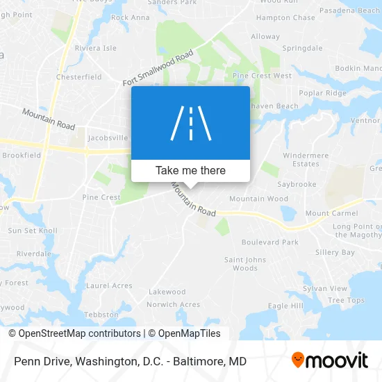 Penn Drive map