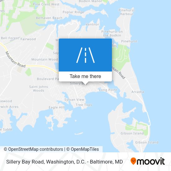 Sillery Bay Road map
