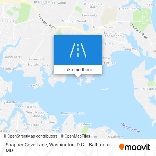 Snapper Cove Lane map