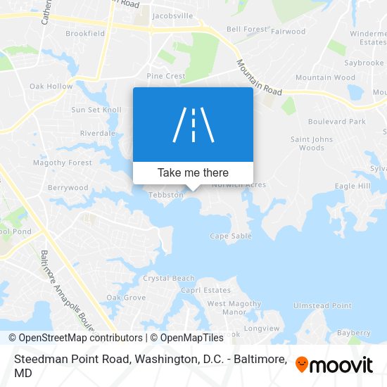 Mapa de Steedman Point Road
