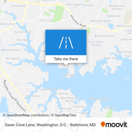 Swan Cove Lane map