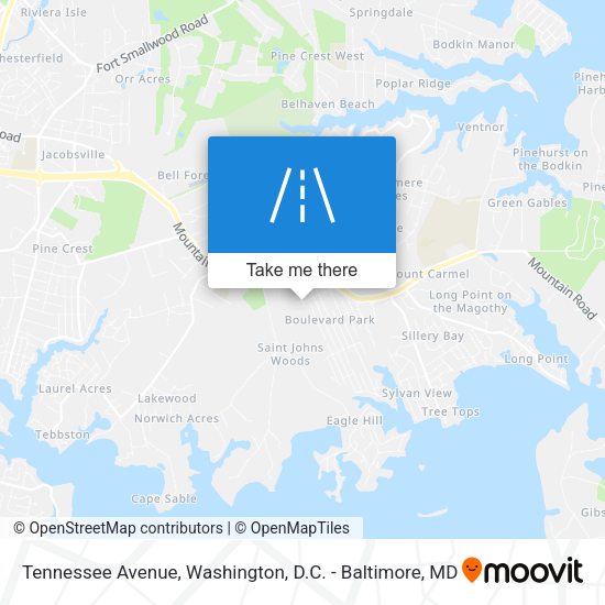 Tennessee Avenue map