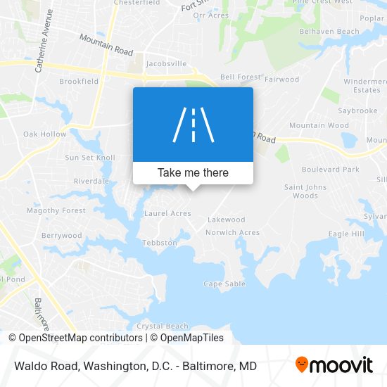 Mapa de Waldo Road