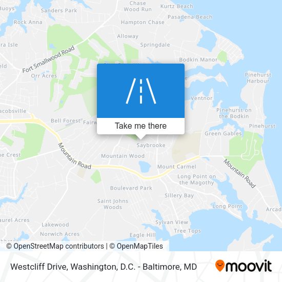 Mapa de Westcliff Drive