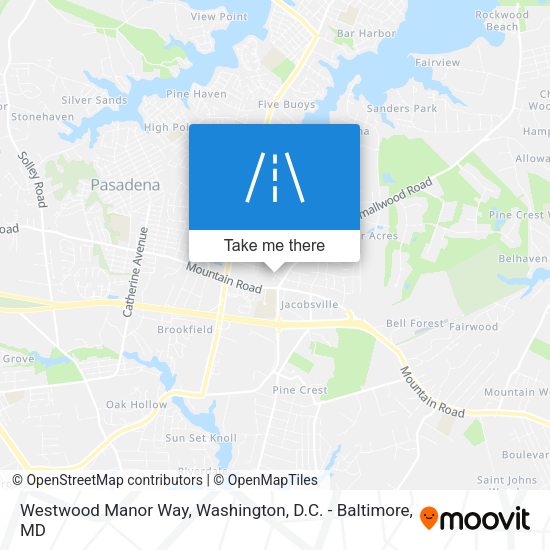 Westwood Manor Way map