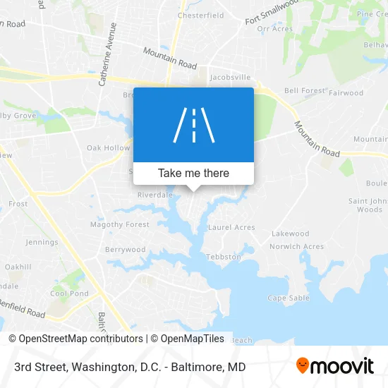 3rd Street map