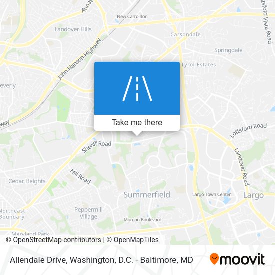 Allendale Drive map