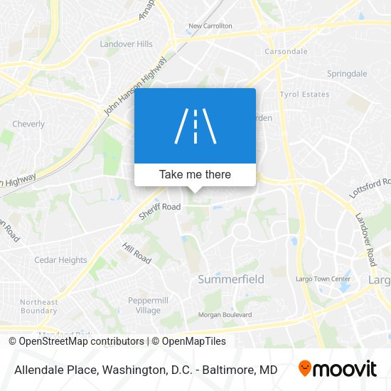 Allendale Place map