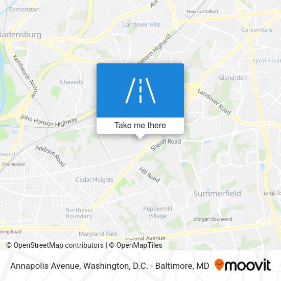 Mapa de Annapolis Avenue