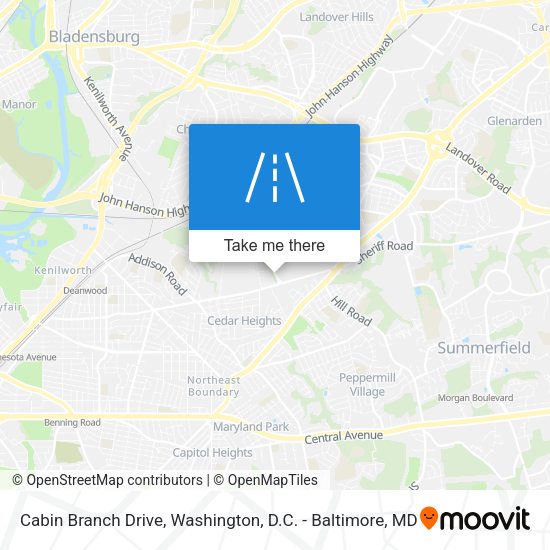 Cabin Branch Drive map