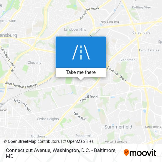 Mapa de Connecticut Avenue