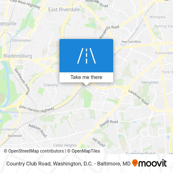 Mapa de Country Club Road