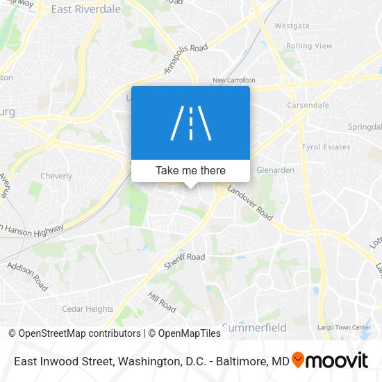 East Inwood Street map