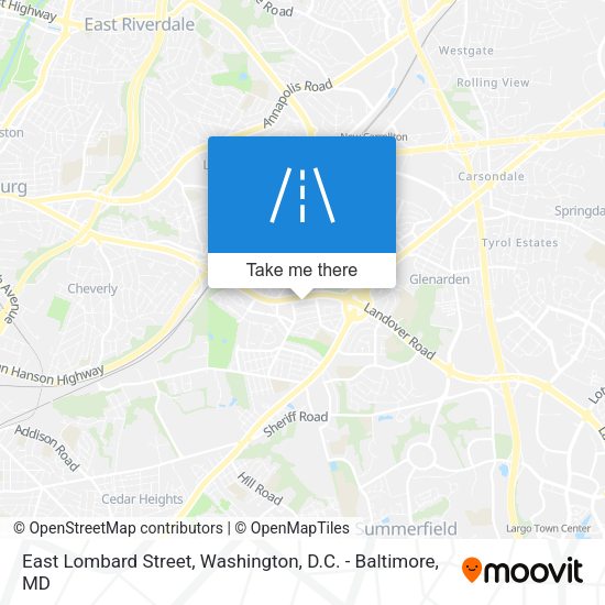 Mapa de East Lombard Street